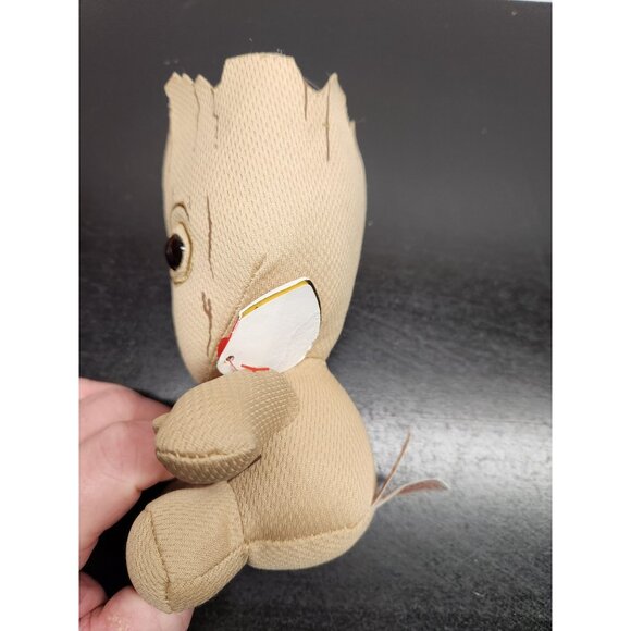 Baby Groot Plush Toy 6 Inches With Leaf Accent Soft Collectible Stuffed Figure - Picture 3 of 14